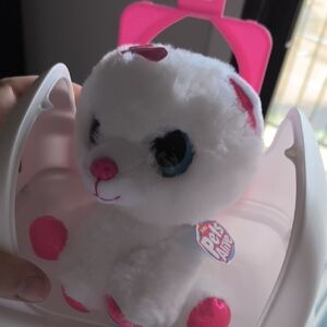 White Plush Toy Pets Alive Dog